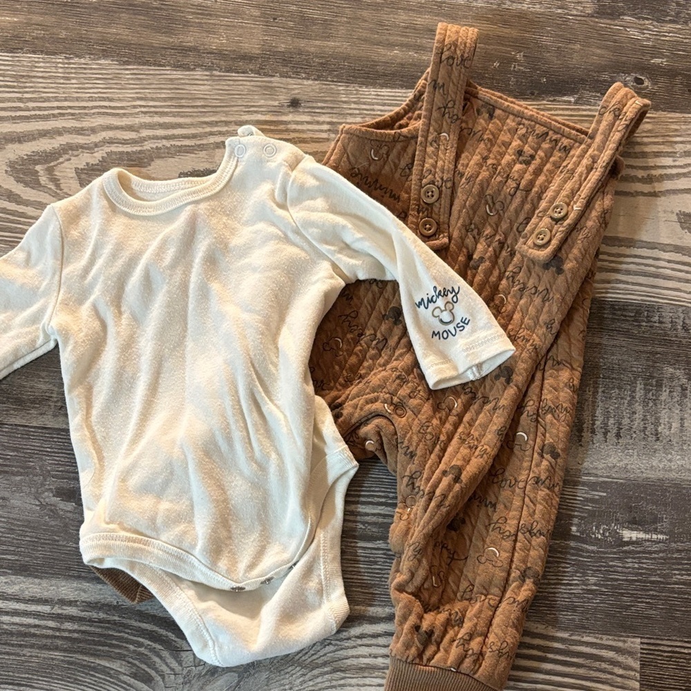 Disney Mickey Mouse Overall Set